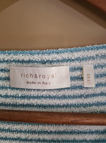 Rich & Royal Shirt in Blau/ Weiß