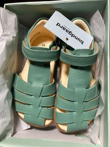 Bundgaard Leder-Halbsandalen "Rox IV" in Türkis