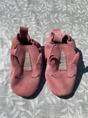 lamino Leder-Krabbelschuhe in Rot