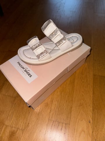 Fnuun Shoes Pantoletten in Weiß