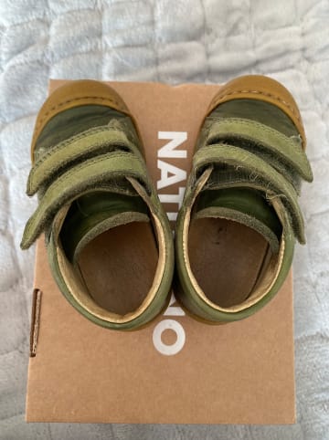 Naturino Leder-Lauflernschuhe "Cocoon" in Grün