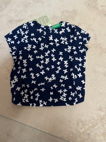 Benetton Bluse in Dunkelblau