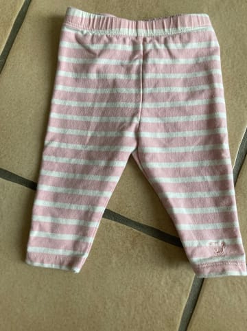 Steiff Leggings in Rosa/ Weiß