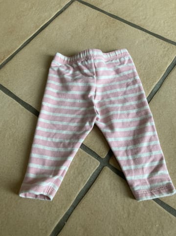 Steiff Leggings in Rosa/ Weiß