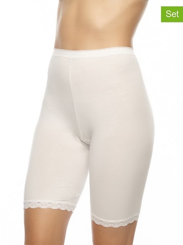 COTONELLA 2er-Set: Shape-Hosen in Weiß