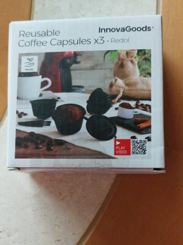 InnovaGoods 3er-Set: Wiederverwendbare Kaffeekapseln