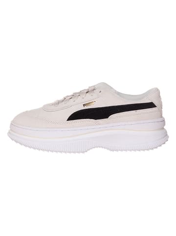 Puma Leder-Sneakers "Deva Suede" in Creme/ Schwarz