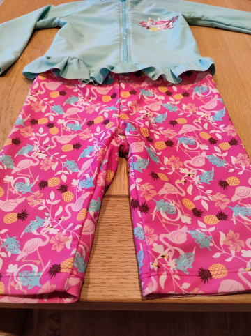 Playshoes Badeanzug in Türkis/ Pink