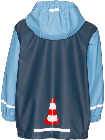 Playshoes Regenmantel in Dunkelblau/ Hellblau