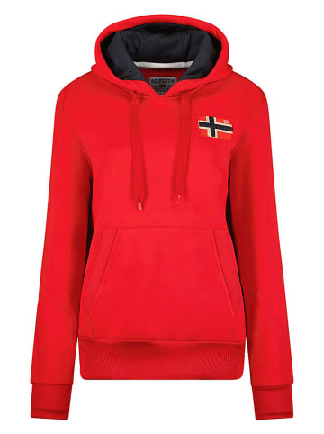 Geographical Norway Hoodie "Genifer" in Rot