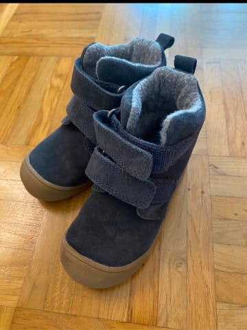 lamino Leder-Boots in Dunkelblau