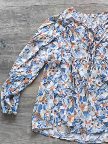 Sweet Summer Bluse in Blau/ Rosa