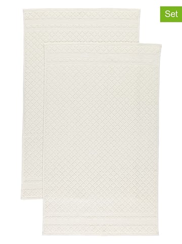 avance 2er-Set: Premium-Badvorleger in Creme - (L)100 x (B)60 cm