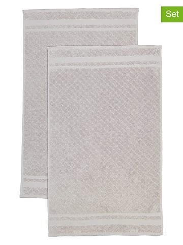avance 2er-Set: Premium-Badvorleger in Hellgrau - (L)100 x (B)60 cm