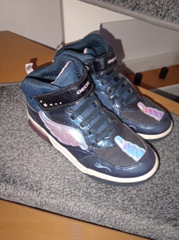 Geox Sneakers "Inek" in Dunkelblau/ Pink
