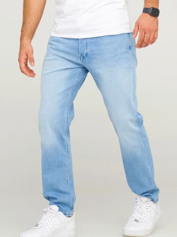 Jack & Jones Jeans Straight Leg - JJIMIKE JJARIS in Light Blue Denim