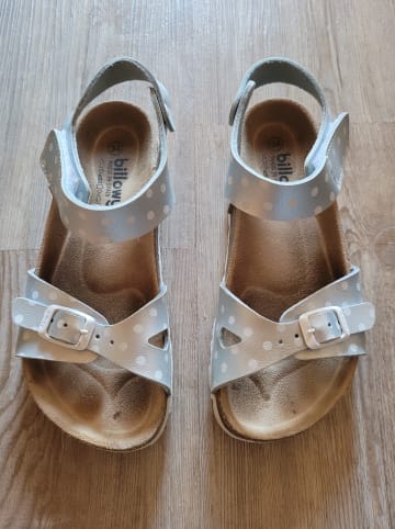 billowy Sandalen in Hellblau/ Bunt