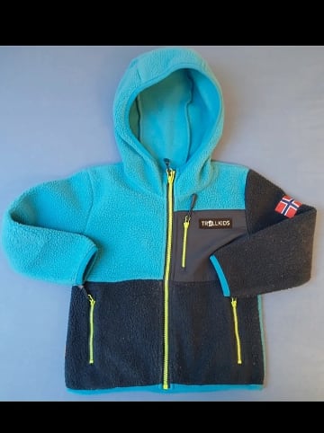 Trollkids Fleecejacke "Aurlandsfjord" in Blau/ Dunkelblau