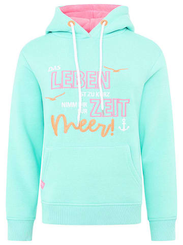 Zwillingsherz Hoodie "Trust the Timing" in Mint