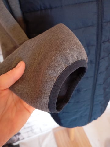 Jack & Jones Steppjacke "Emulti" in Grau/ Dunkelblau