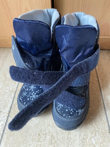 Richter Shoes Winterboots  in Dunkelblau/ Weiß