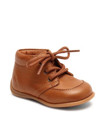 bisgaard Leder-Lauflernschuhe in Cognac