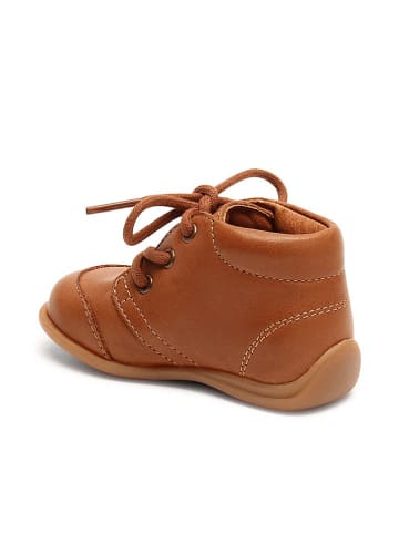 bisgaard Leder-Lauflernschuhe in Cognac