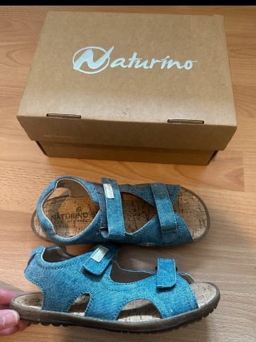 Naturino Leder-Sandalen "Sky" in Hellblau