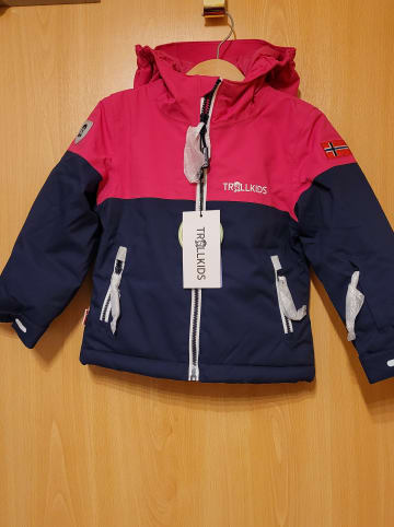 Trollkids Ski-/ Snowboardjacke "Hallingdal" in Dunkelblau/ Pink