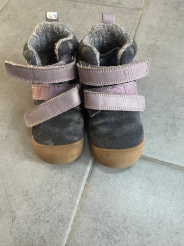 lamino Leder-Boots in Dunkelblau