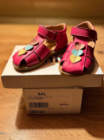 kmins Leder-Halbsandalen in Pink