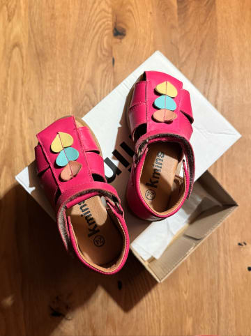 kmins Leder-Halbsandalen in Pink