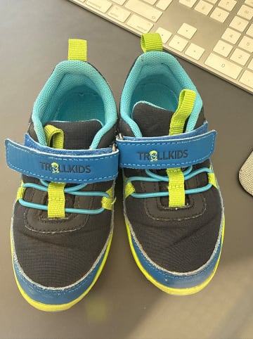 Trollkids Barfuß-Wanderschuhe "Skaland" in Blau/ Grün