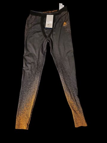 Odlo Funktionsunterhose "Performance Warm Blackcomb" in Dunkelblau/ Orange
