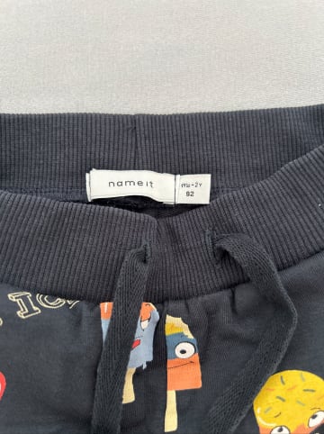 name it Sweatshorts "Himmel" in Dunkelblau/ Bunt