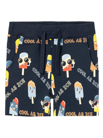 name it Sweatshorts "Himmel" in Dunkelblau/ Bunt