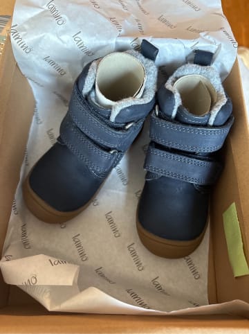 lamino Leder-Boots in Dunkelblau