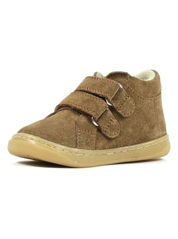 Richter Shoes Leder-Barfußschuhe "Dash Mini" in Hellbraun