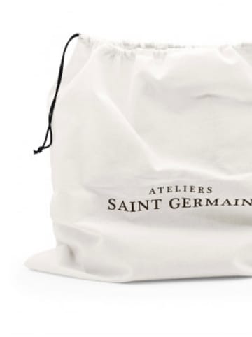 ATELIERS SAINT GERMAIN Leder-Henkeltasche in Beige - (B)39 x (H)29 x (T)15 cm