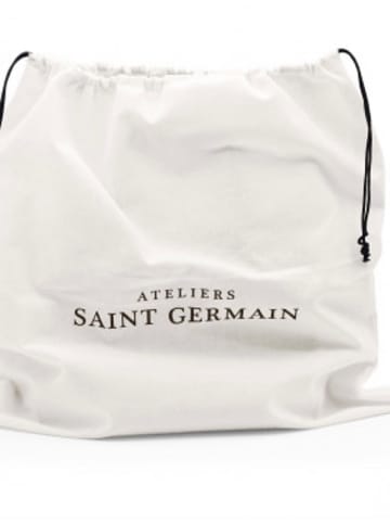 ATELIERS SAINT GERMAIN Leder-Henkeltasche in Beige - (B)39 x (H)29 x (T)15 cm