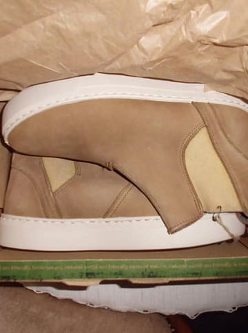 natural world Leder-Chelsea-Boots in Hellbraun