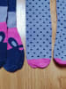 Denokids 2er-Set: Kniestrümpfe "Bunny" in Lila/ Dunkelblau/ Rosa
