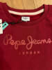 Pepe Jeans Sweatshirt "Winter Rose" in Bordeaux