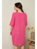 Le Monde du Lin Leinen-Kleid in Pink