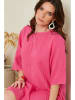 Le Monde du Lin Leinen-Kleid in Pink