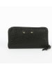 Abaco Leder-Geldbörse "Barbara" in Schwarz - (B)20 x (H)2,5 x (T)10,7 cm