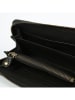 Abaco Leder-Geldbörse "Barbara" in Schwarz - (B)20 x (H)2,5 x (T)10,7 cm