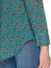 Benetton Bluse in Türkis/ Orange