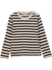 Lulu Castagnette Pullover "Darton" in Beige/ Dunkelblau