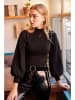 Olalook Bluse in Schwarz